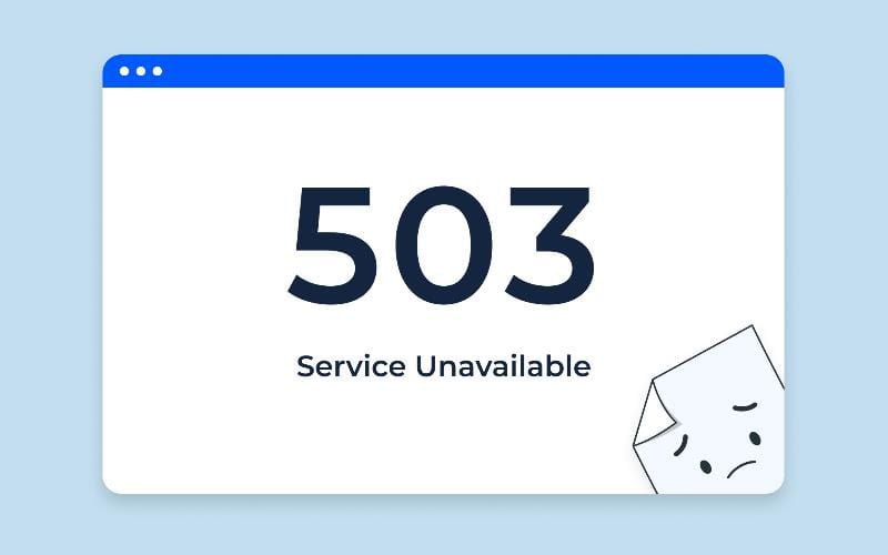 دلایل خطای 503