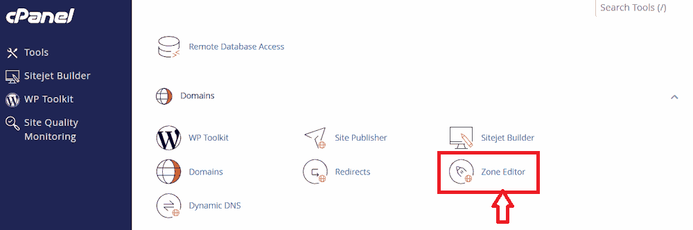 بخش Editor Zone در Tools